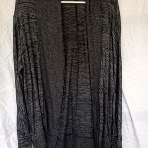 Lady's long sleeve gray sweater